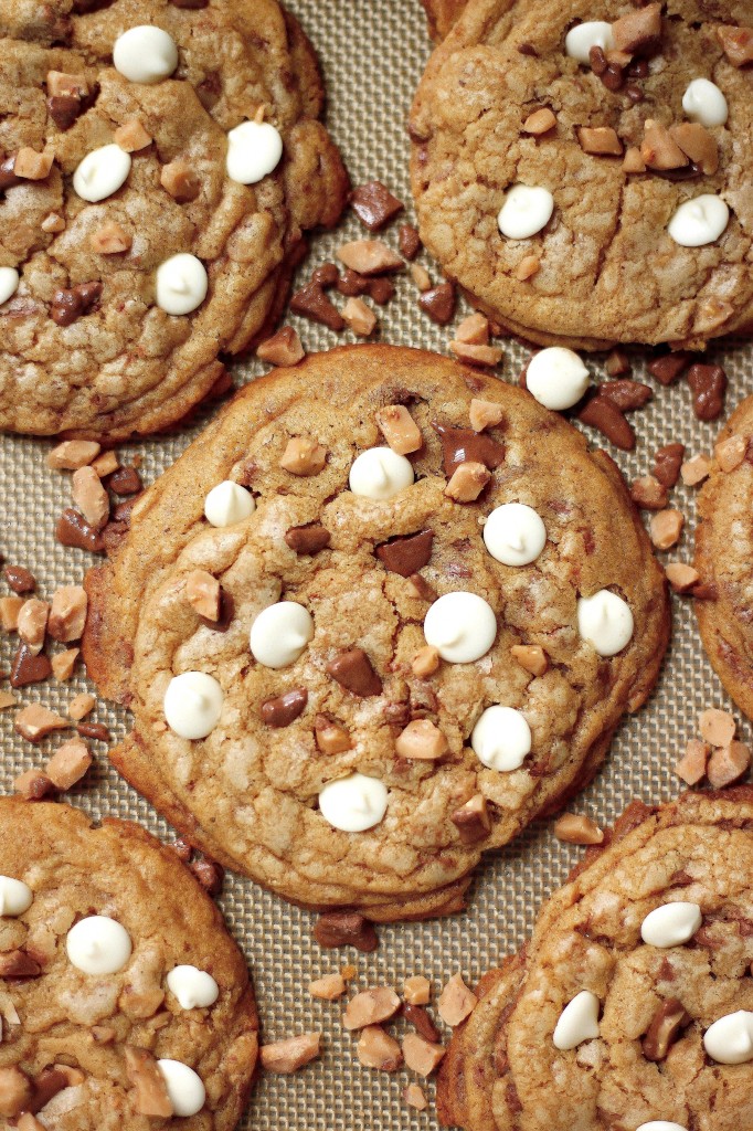White Chocolate Toffee Brown Butter Cookies