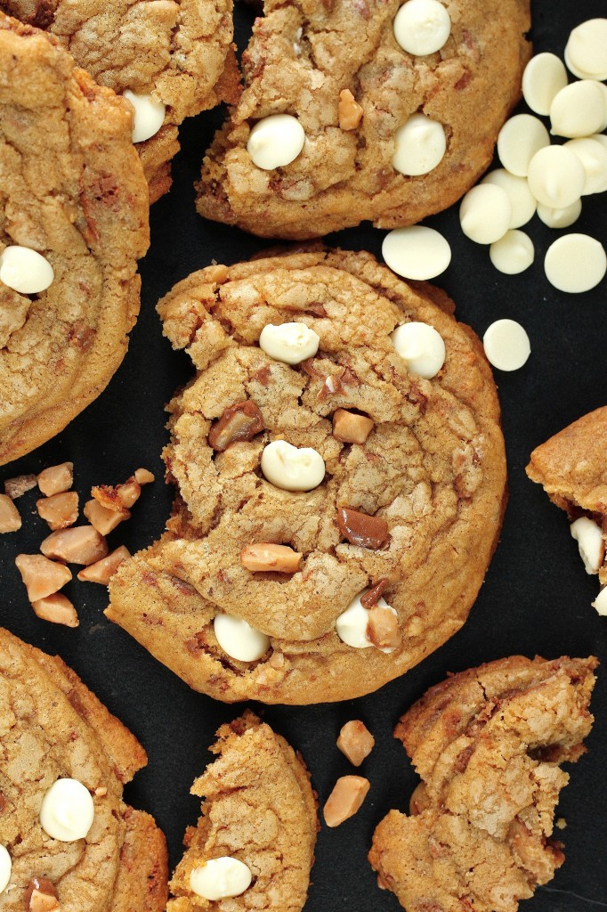 White Chocolate Toffee Brown Butter Cookies