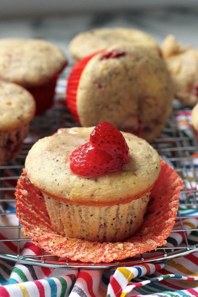 Strawberry Poppy Seed Breakfast Buns