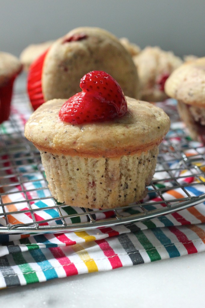 Strawberry Poppy Seed Breakfast Buns