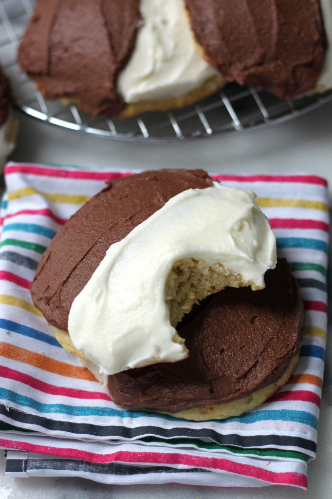 Black and White Cake Cookies