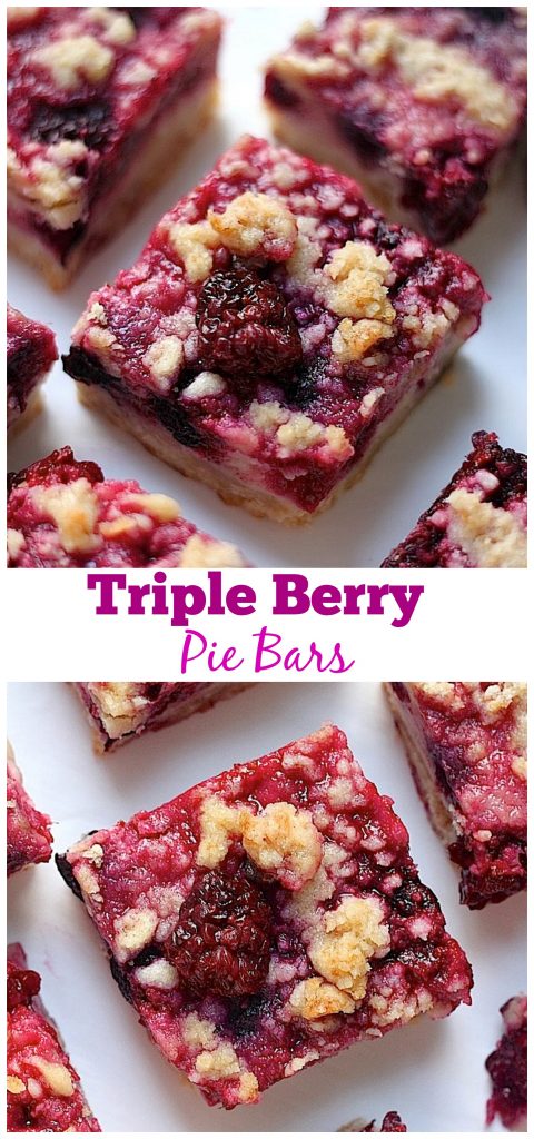 Triple Berry Pie Bars