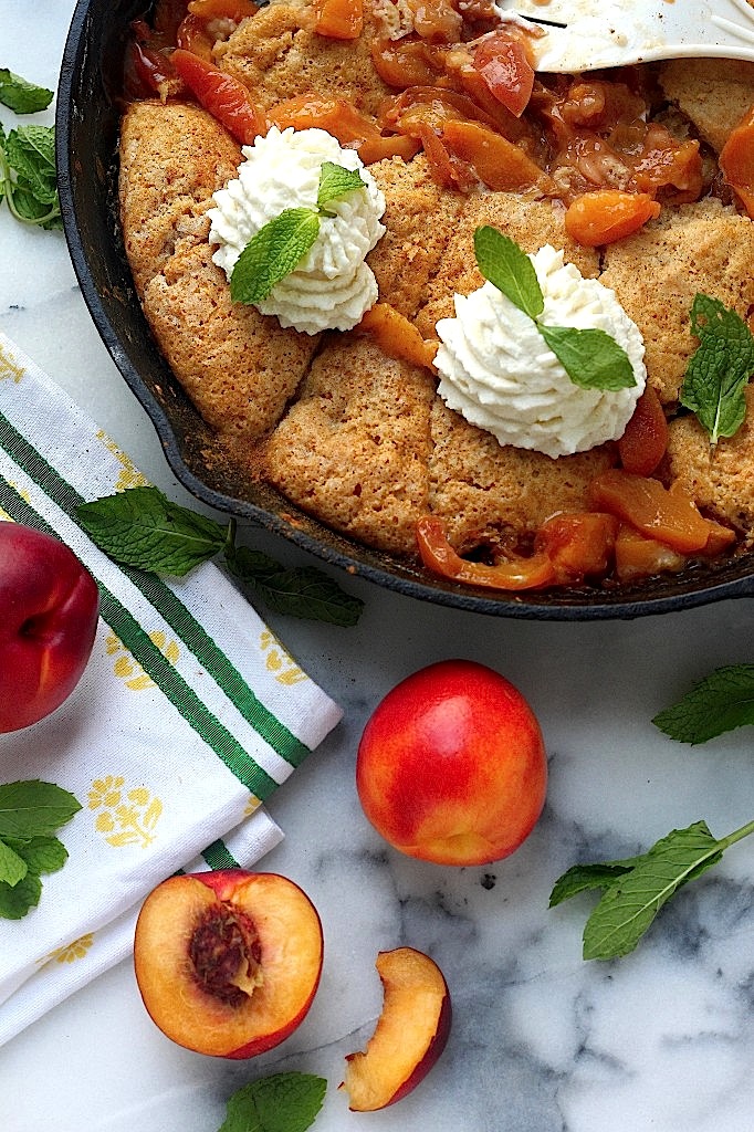 Lightened Up Nectarine Cobbler