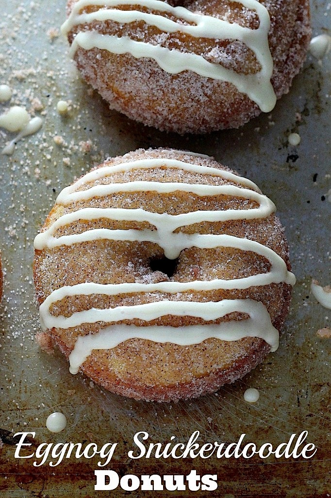 (Gluten Free) Brown Butter Eggnog Snickerdoodle Donuts