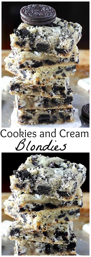 Ultimate cookies and cream blondies