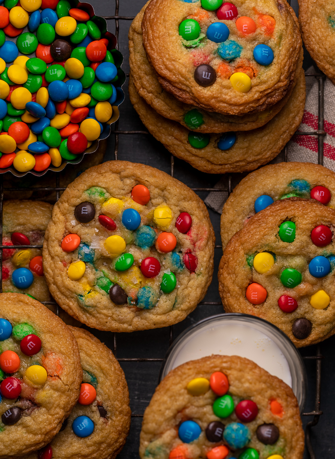 Brown Butter M&M Cookies are soft, chewy, and flavorful! Loaded with colorful M&M candies, these are always a crowd pleaser! The brown butter makes them extra special!