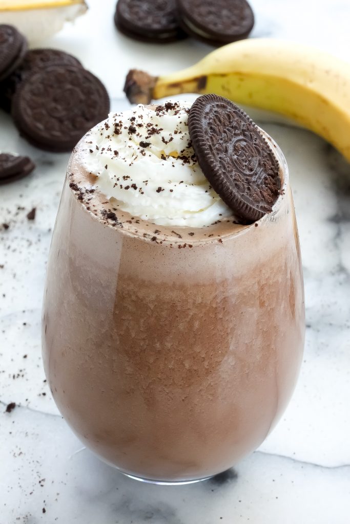 Chocolate Peanut Butter Cookies and Cream Breakfast Shake