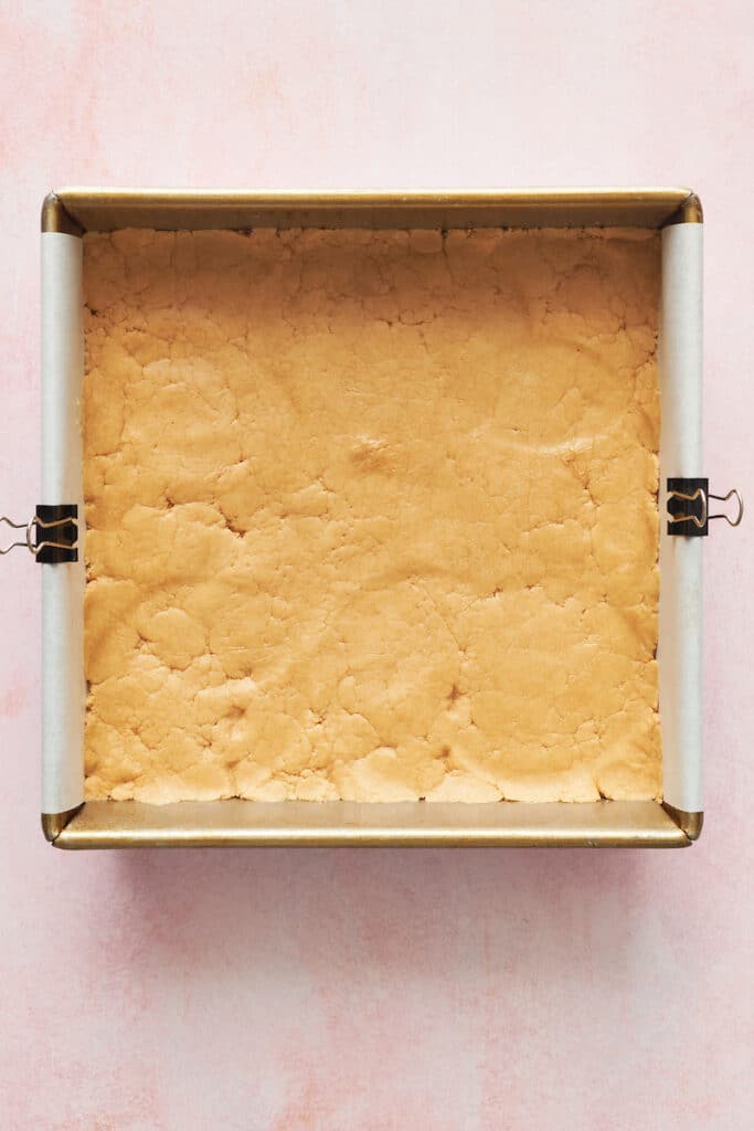 Peanut butter dough for Reese's peanut butter hearts.