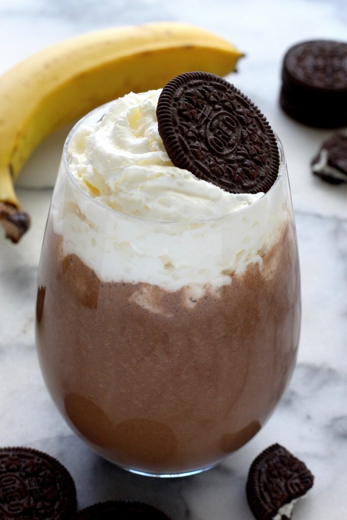 Chocolate Peanut Butter Cookies and Cream Breakfast Shake