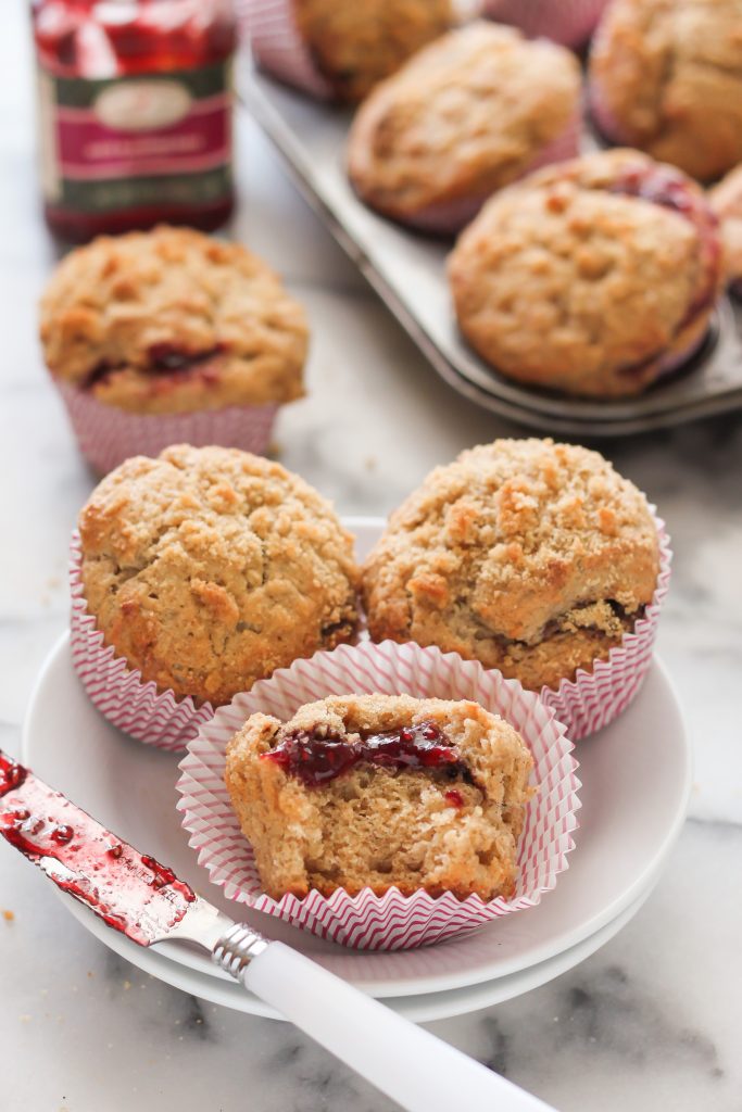 Brown Butter Raspberry Swirl Muffins