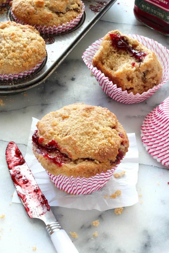 Brown Butter Raspberry Swirl Muffins