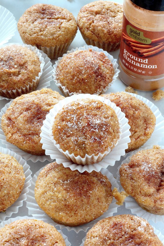 Healthy Cinnamon Sugar Mini Muffins