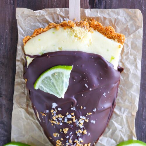 Frozen Key Lime Pie on a Stick