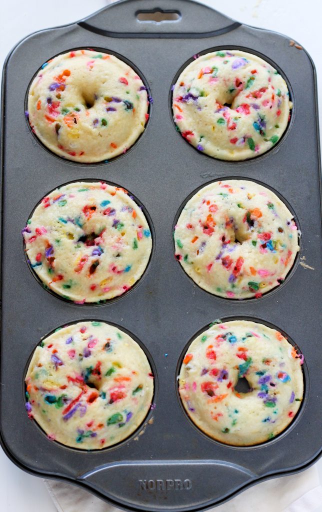 Black and White Confetti Donuts