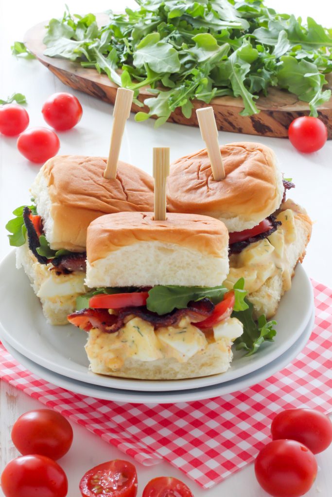 BLT Egg Salad Sliders