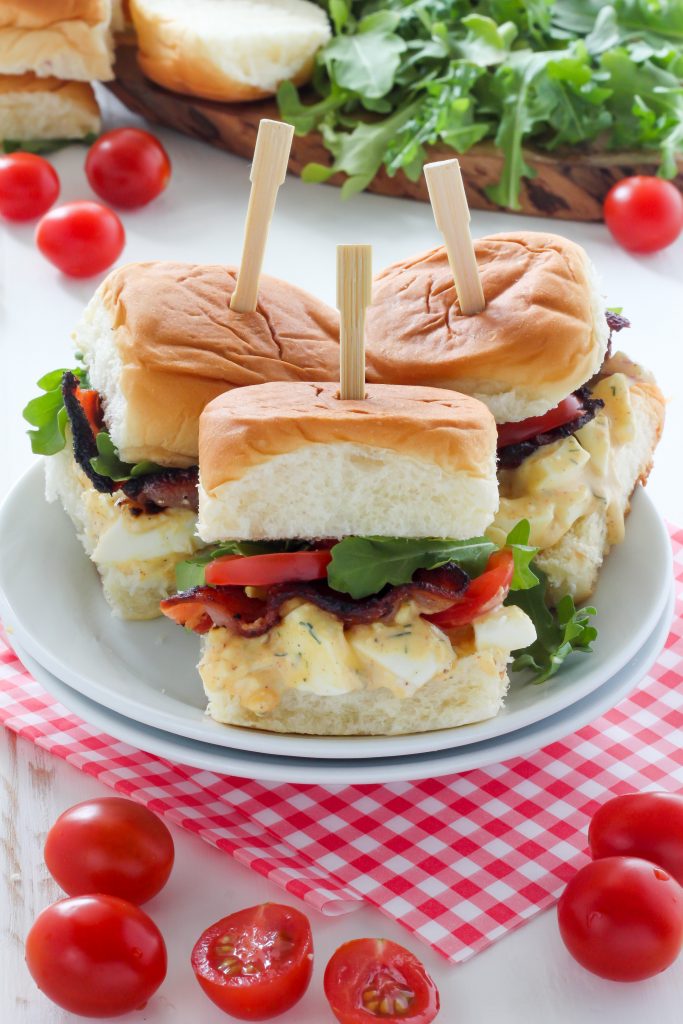 BLT Egg Salad Sliders