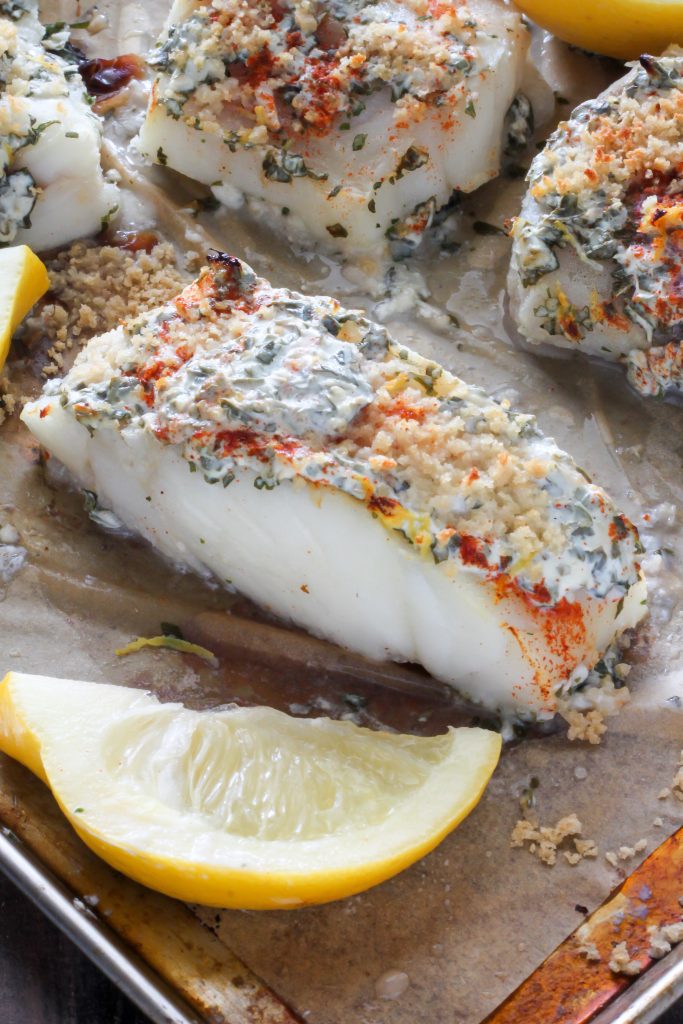 20 Minute Lemon, Garlic, and Herb Baked Cod