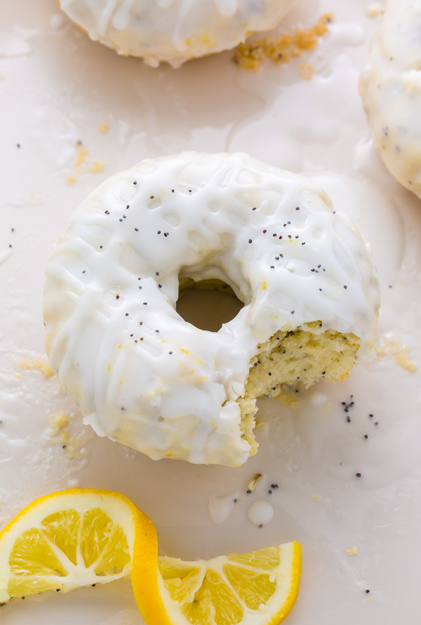 Homemade Lemon Poppy Seed Donuts are soft, fluffy, and sunshiny sweet! Baked, not fried, this recipe is ready in just 20 minutes.