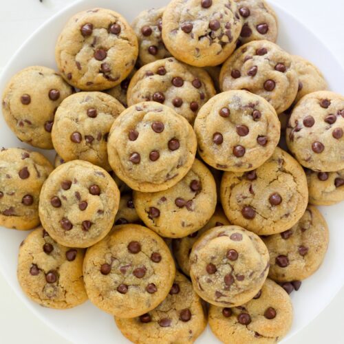 Learn how to make Bite-Sized Brown Butter Chocolate Chip Cookies!