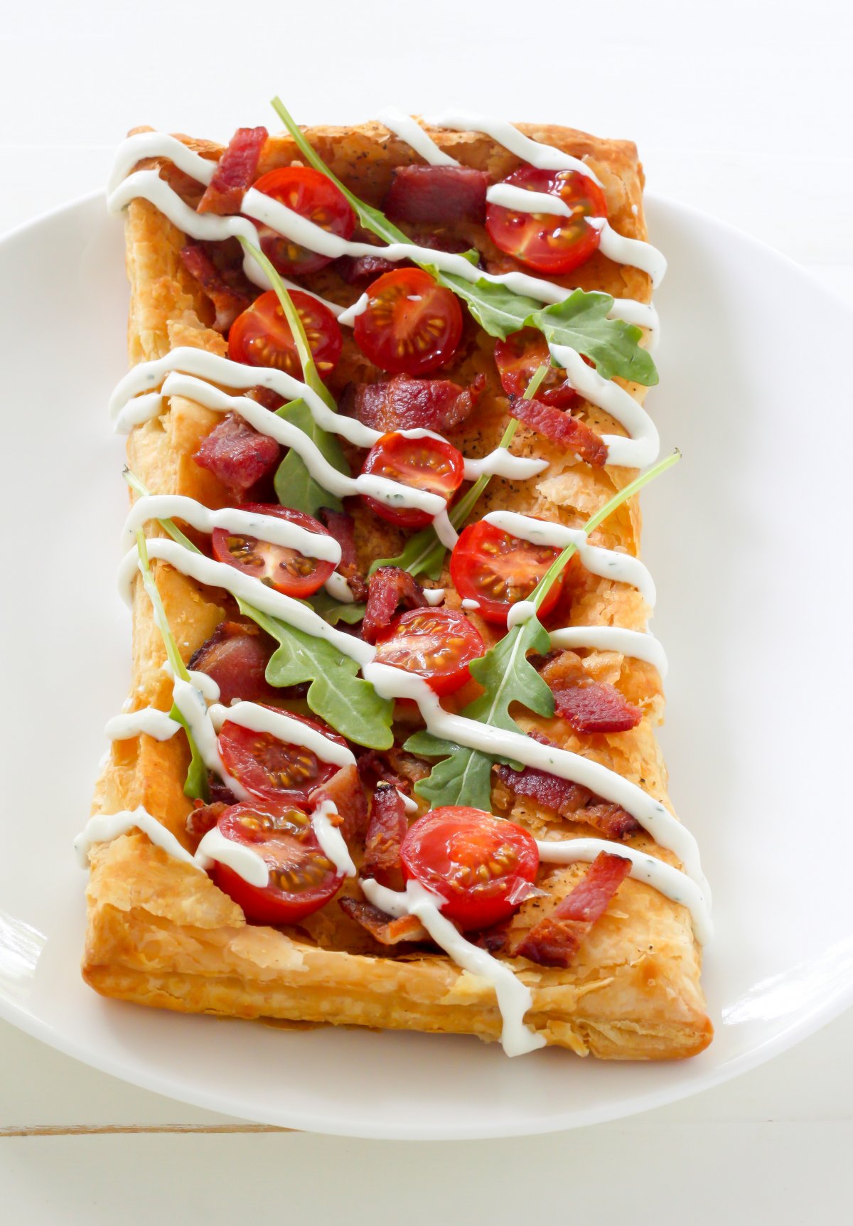 20-Minute BLT Puffed Pastry Pizza