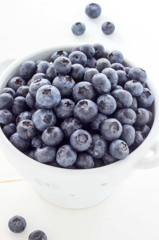 Blueberry Cinnamon Sugar Donuts with Vanilla Glaze - Oh man these are amazing!
