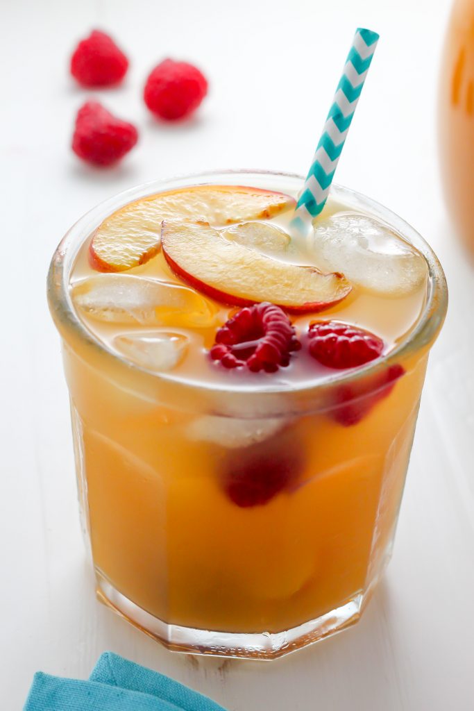 Raspberry Peach Iced Tea Lemonade