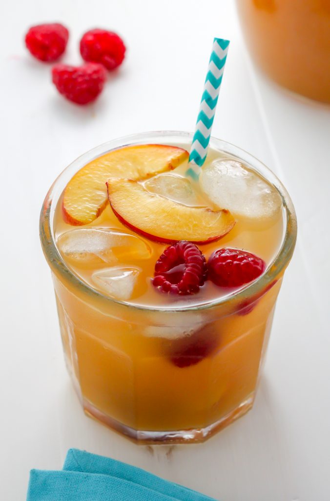 Raspberry Peach Iced Tea Lemonade