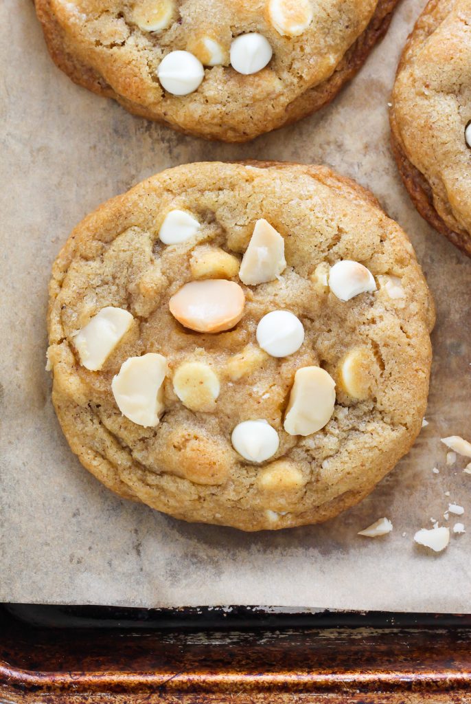 Brown Butter White Chocolate Macadamia Nut Cookies