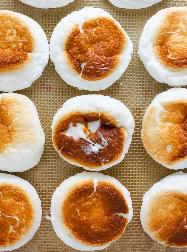 Nutella Stuffed S'mores Cupcakes - omg these are so decadent!