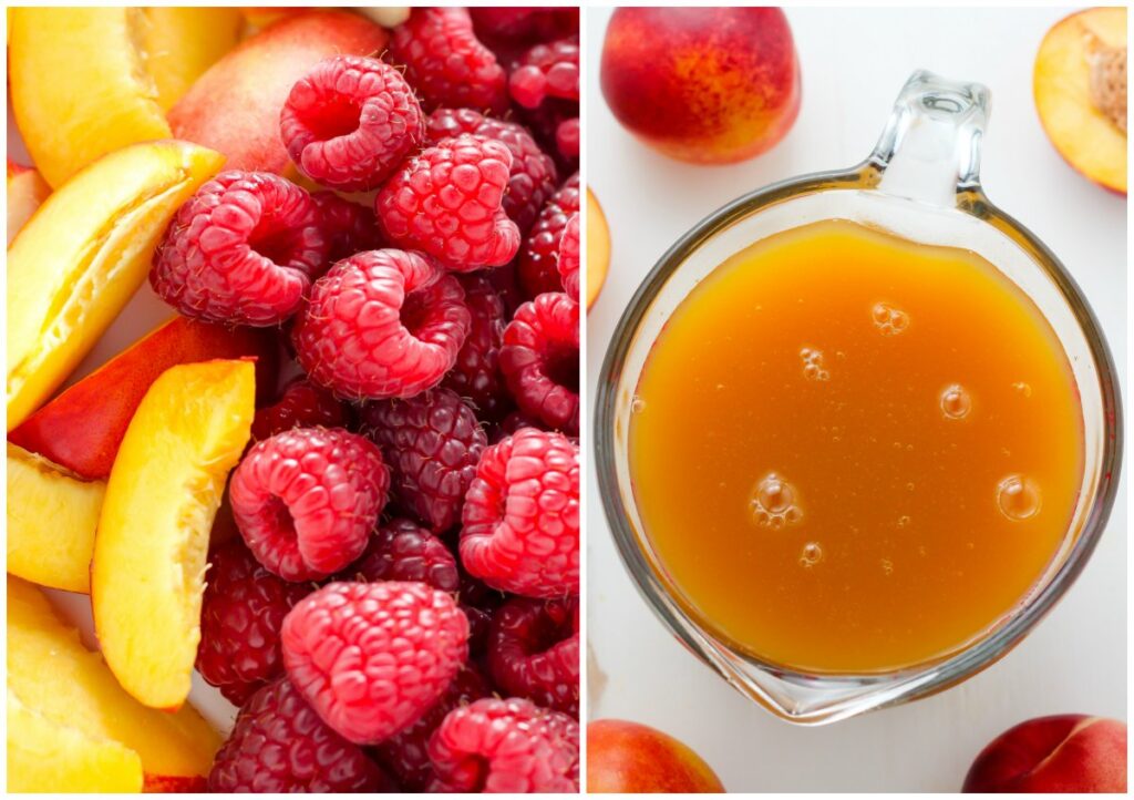 Raspberry Peach Iced Tea Lemonade