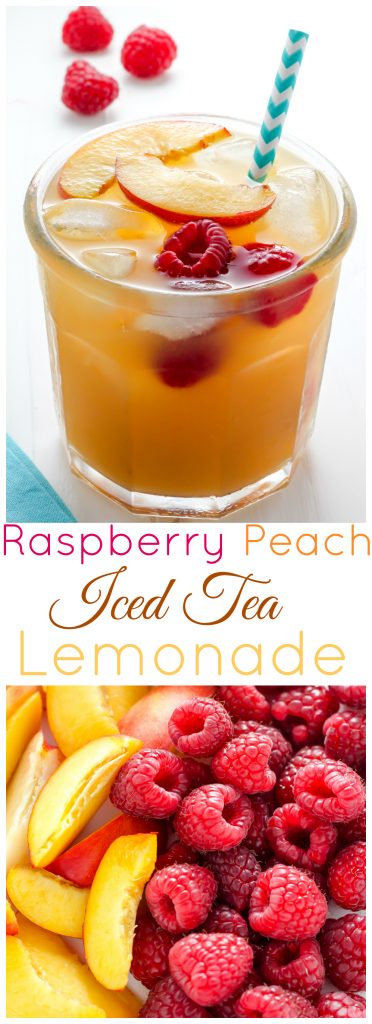 Raspberry Peach Iced Tea Lemonade