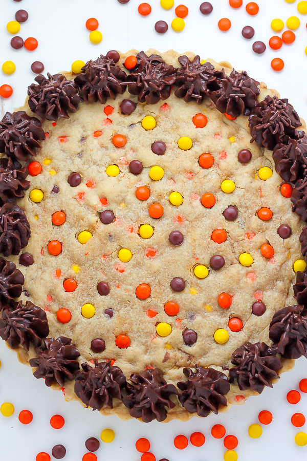 Reese's Pieces Peanut Butter Cookie Cake