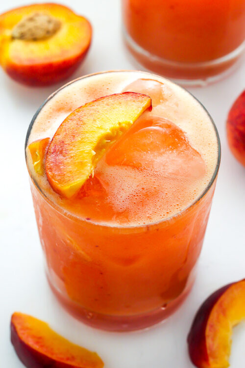Fresh Peach Margaritas