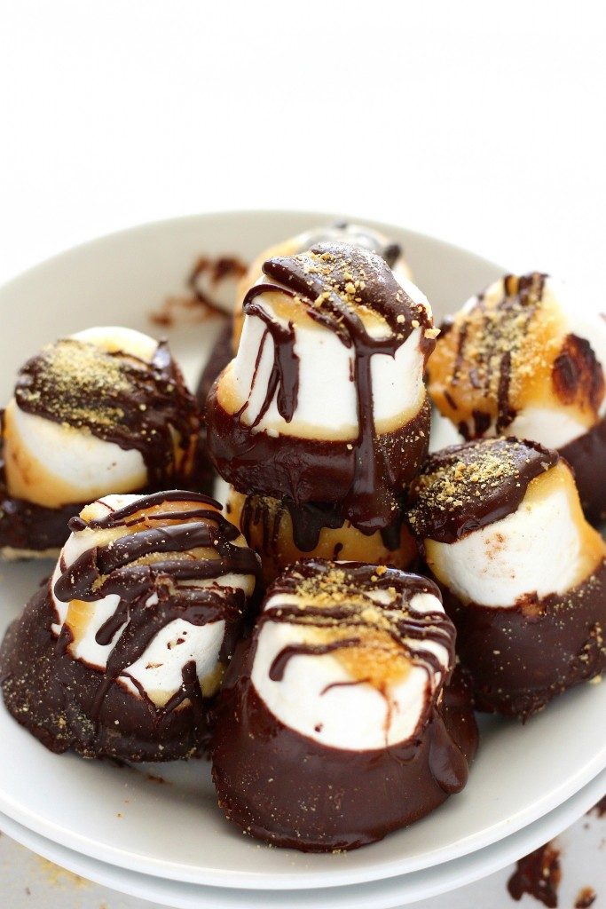 Dark Chocolate Salted Caramel Dipped Marshmallows