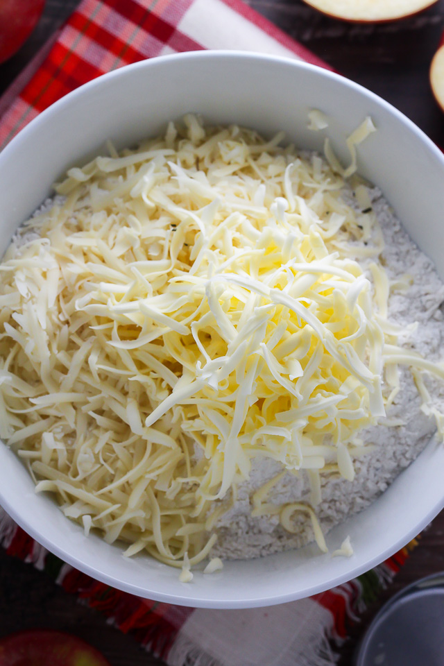 White Cheddar, Bacon, and Apple Biscuits