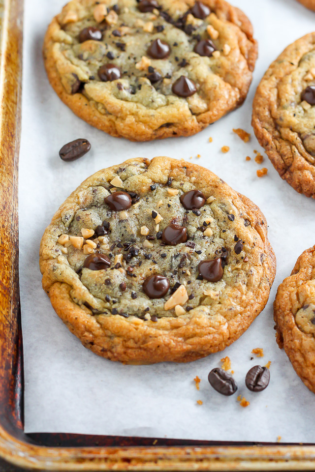 Espresso Toffee Chocolate Chip Cookies