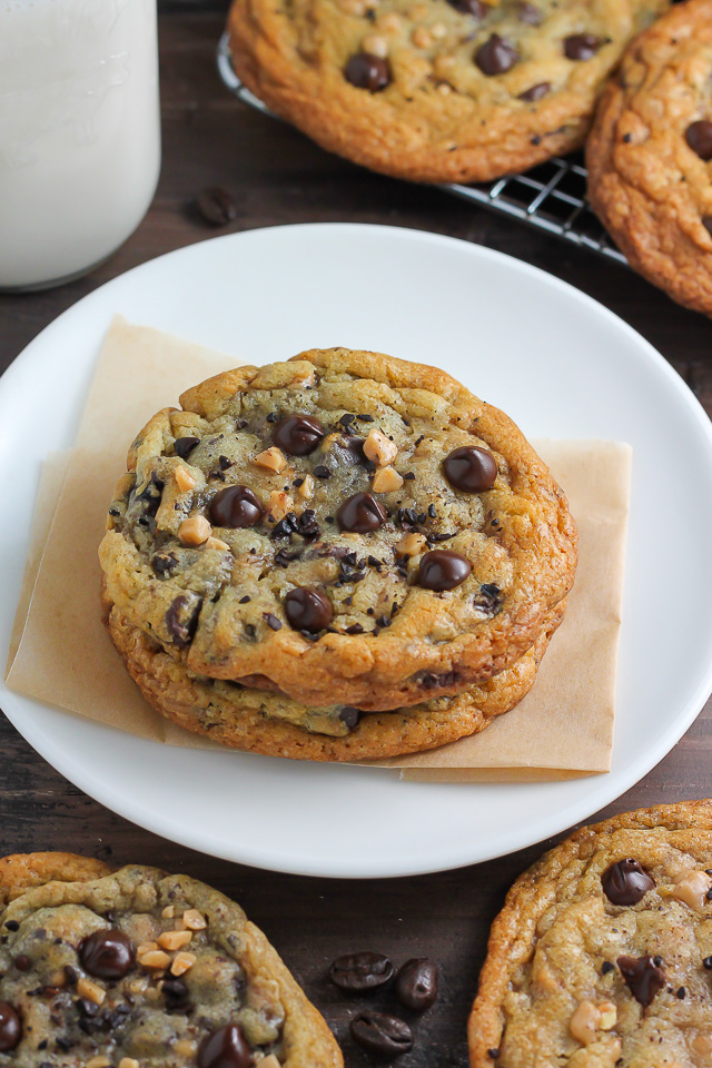 Espresso Toffee Chocolate Chip Cookies