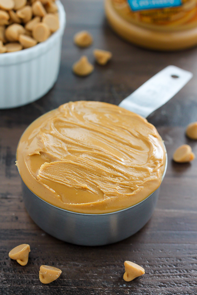Thick and Chewy White Chocolate Peanut Butter Blondies