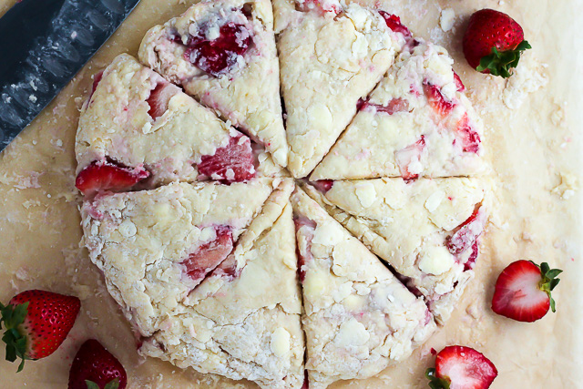 Strawberry Scone Dough