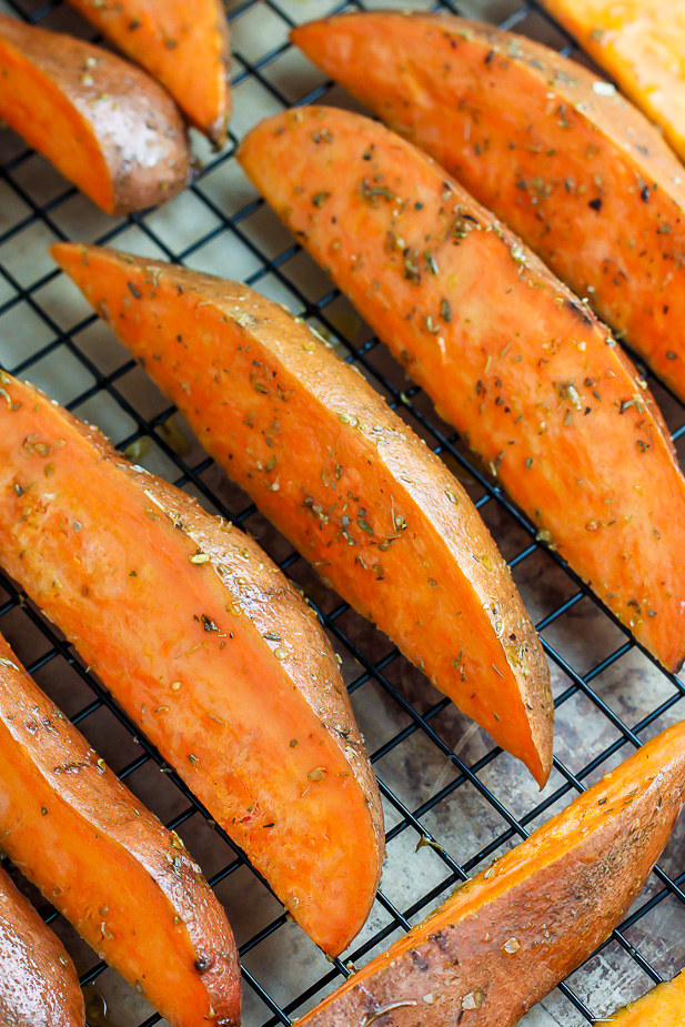 Extra Crispy Sweet Potato Wedges