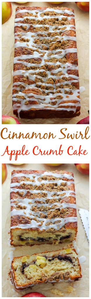 Cinnamon Swirl Apple Crumb Cake