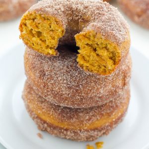Pumpkin Cinnamon Sugar Donuts
