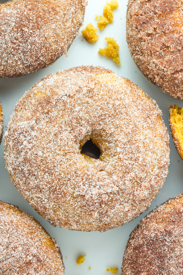 Pumpkin Cinnamon Sugar Donuts