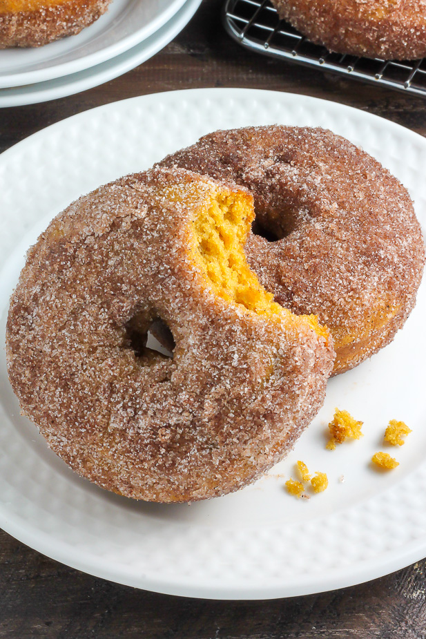 Pumpkin Cinnamon Sugar Donuts