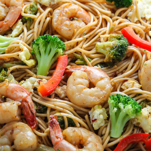 20-Minute Shrimp and Broccoli Lo Mein