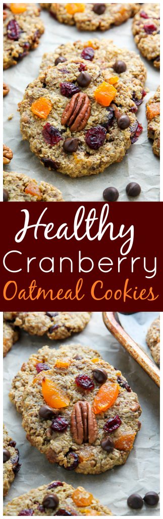 A healthy cranberry oatmeal cookie that actually tastes like a REAL cookie! Get ready to fall in love.