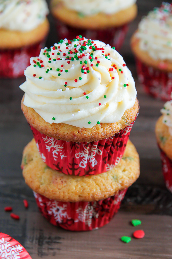 Showstopping soft and fluffy eggnog cupcakes are made in just one-bowl! Holiday dessert the easy and delicious way.