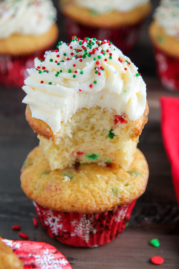 Showstopping soft and fluffy eggnog cupcakes are made in just one-bowl! Holiday dessert the easy and delicious way.