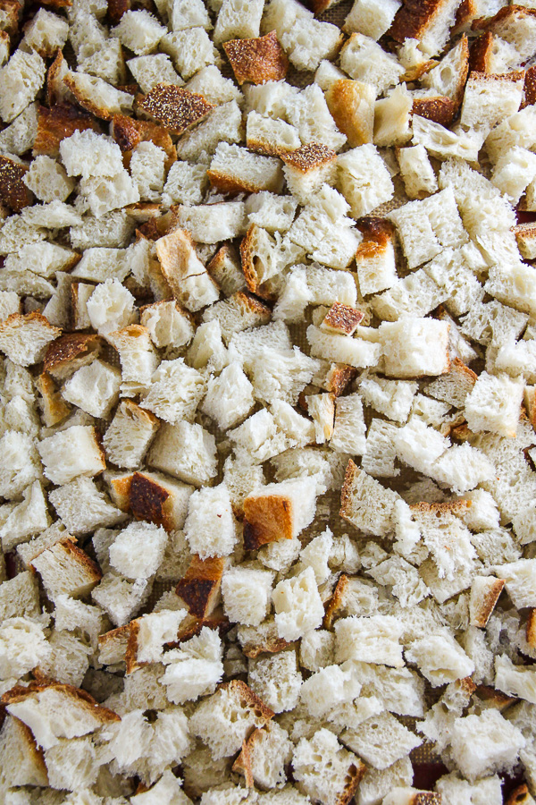 My go-to holiday stuffing recipe loaded with fresh herbs, chopped apples, cranberries, and sausage! Bonus: This recipe can be made ahead to help you save time.