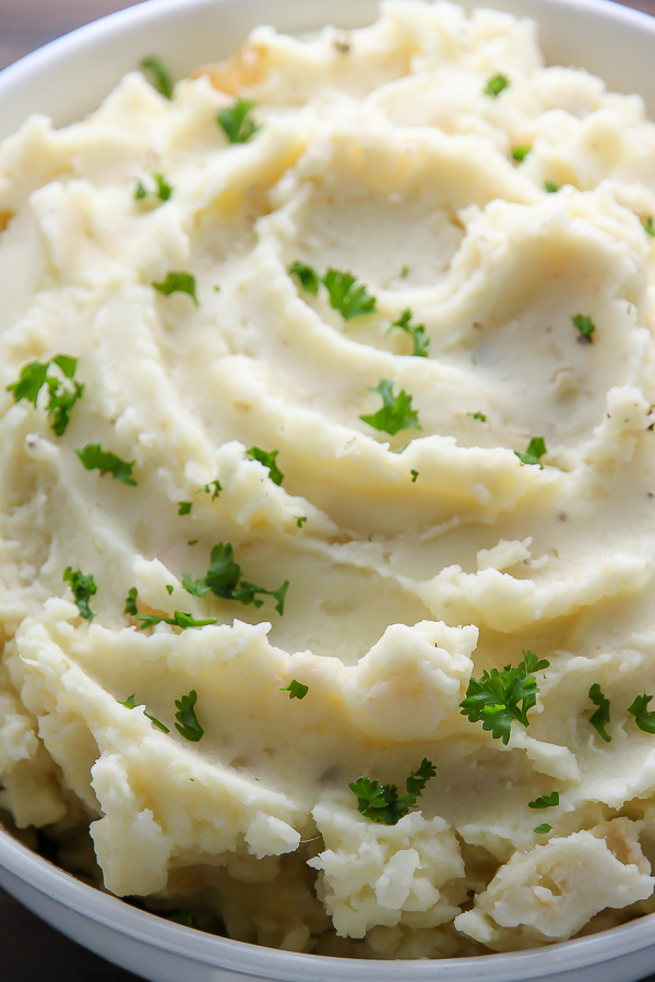 Roasted Garlic and Caramelized Onion Mashed Potatoes